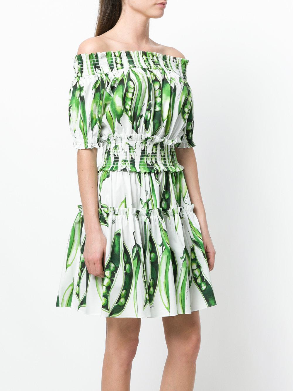 dolce and gabbana dress green