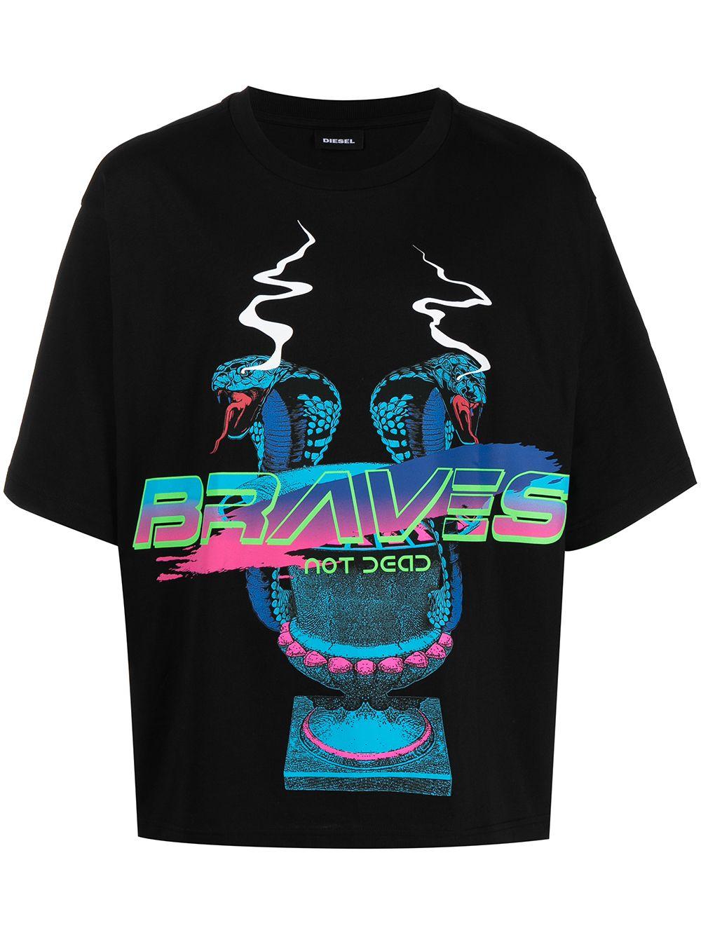 メンズ DIESEL Braves Not Dead Tシャツ ブラック | Lyst