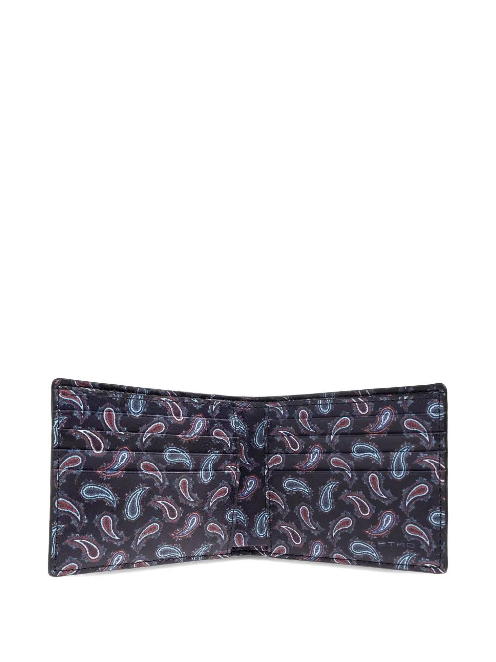 【送料&関税込】Etro Paisley Motif Card Holder Etro Paisley fabric card holder - Brown | WP2E0002AA001M0019