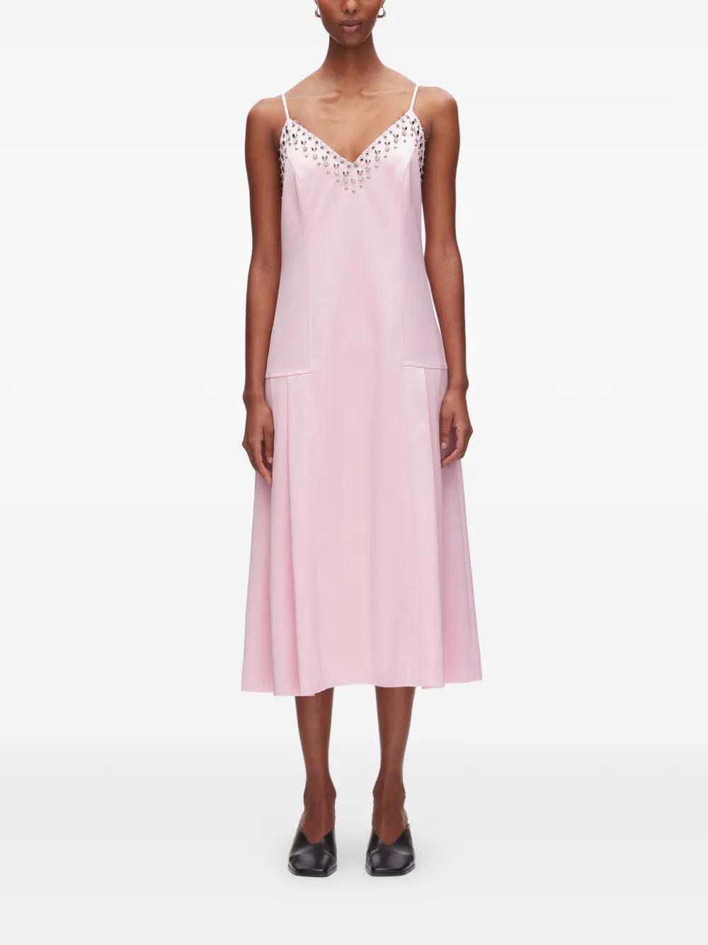 open lace back dress Compact Rib Tulip Dress - Ivory