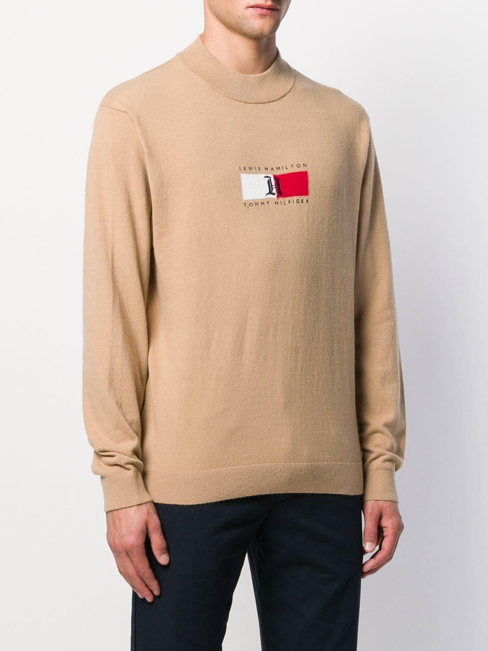 Tommy Hilfiger Cotton X Lewis Hamilton Jumper in Brown for Men | Lyst