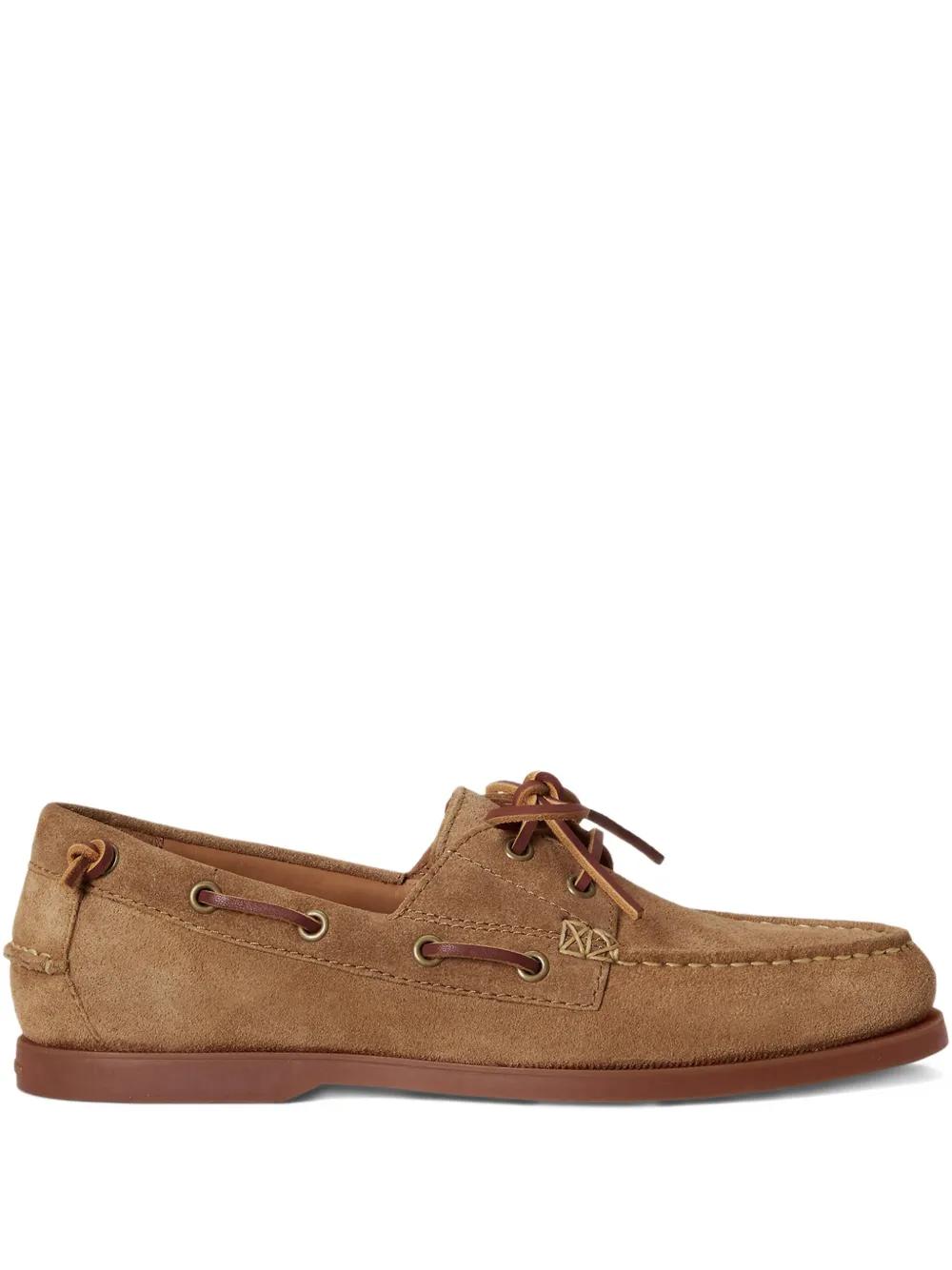 Polo Mytton Dark Brown Ultra Suede Slip Ons Polo Ralph Lauren Slip-on shoes for Men | Online Sale up to  main image 4