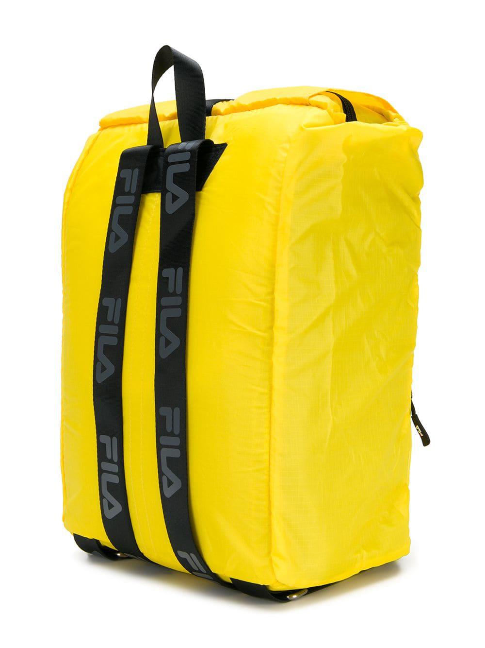 yellow fila backpack