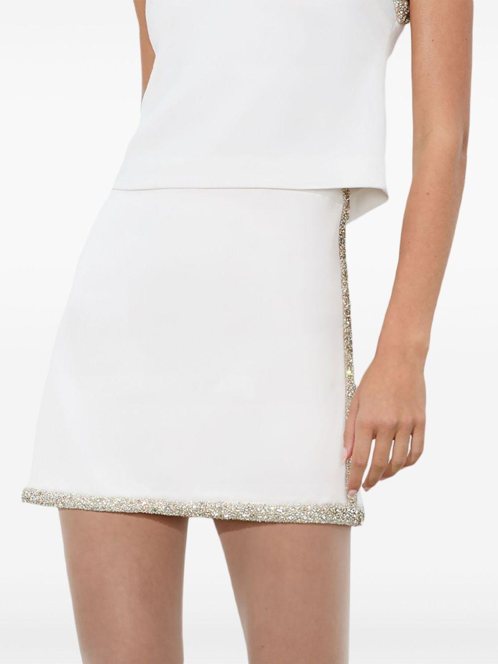 Alice + Olivia レディース ホワイト Aline ミニスカート スカート