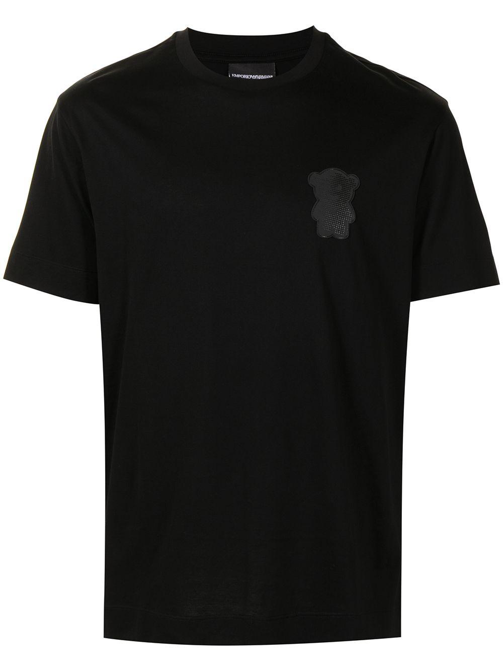 Garanti Fem Pekkadillo Emporio Armani Teddy Bear-patch T-shirt in Black for Men | Lyst