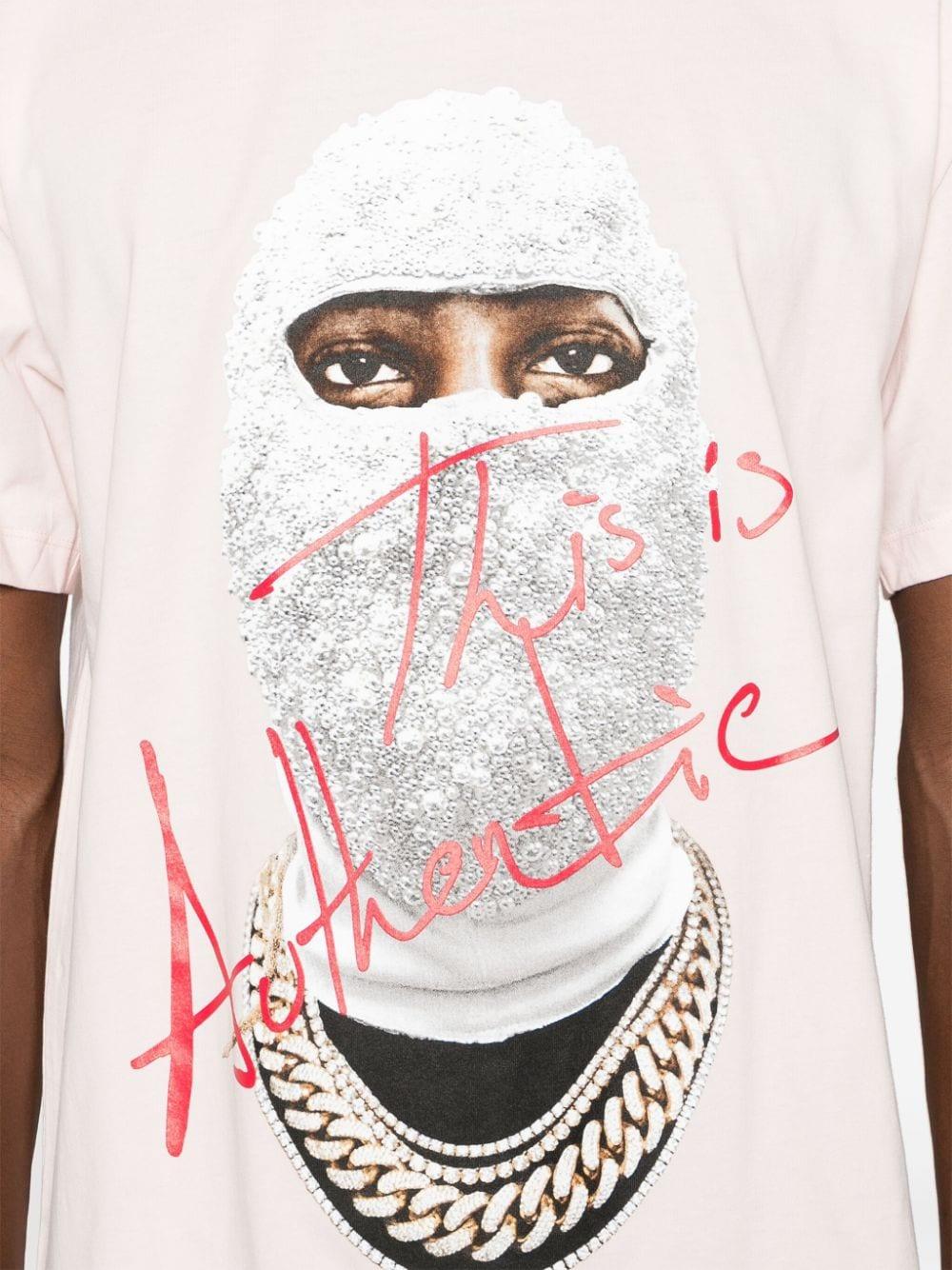 Tシャツ・カットソー IH NOM UH NIT \"THIS IS AUTHENTIC\" MASK PRINT T-SHIRT This is authentic with MASK on back | IH NOM UH NIT