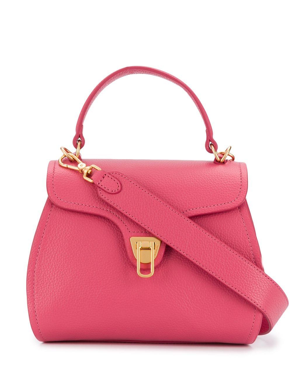 Coccinelle Leather Marvin Tote Bag in Pink | Lyst Australia