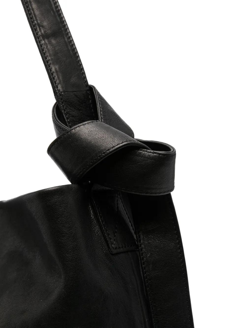 バッグ ANN DEMEULEMEESTER leather tote bag BK Ann Demeulemeester - Black Leather Large Tote | Current Boutique