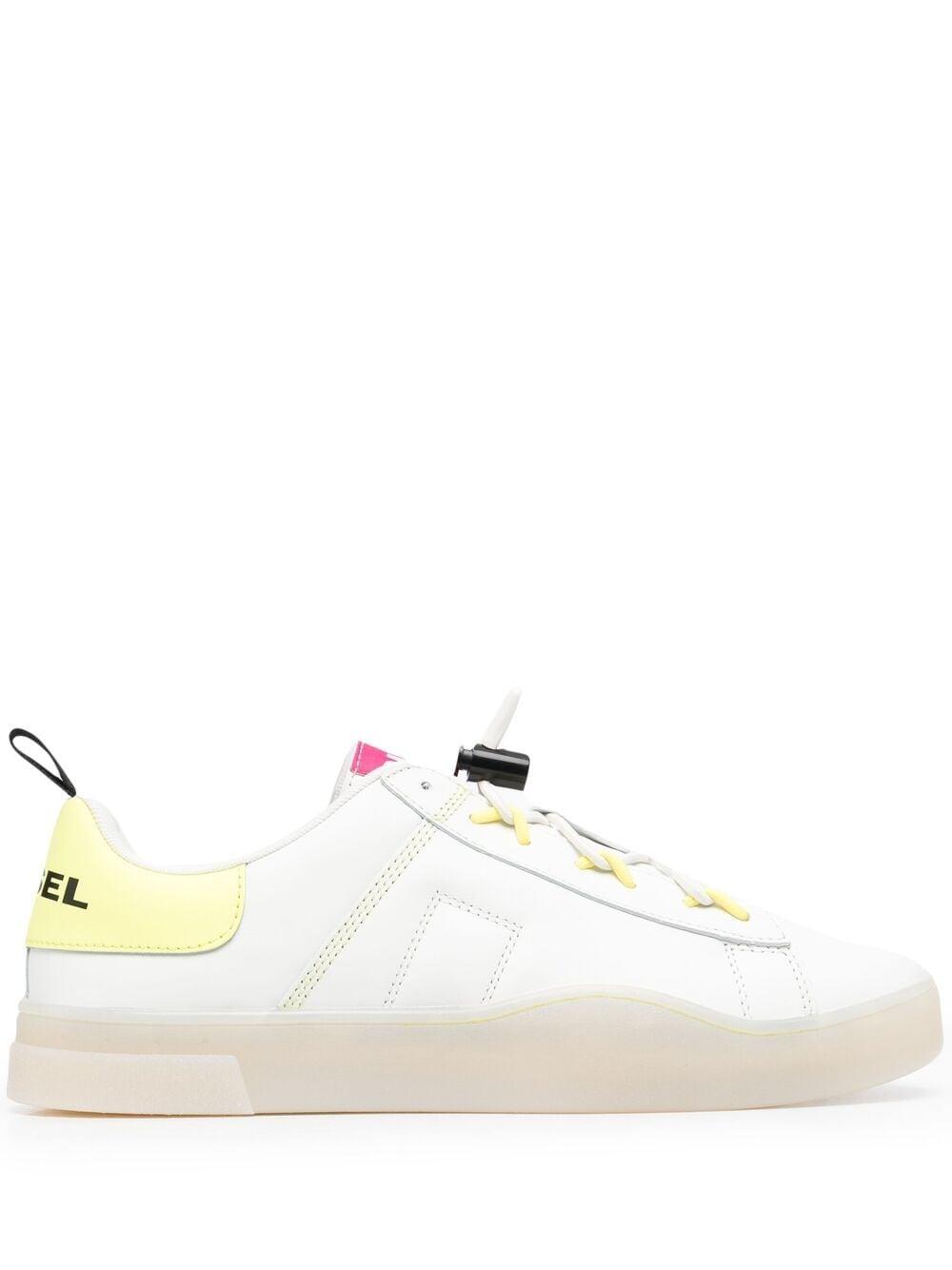 DIESEL Leer Leren Sneakers in het Wit voor heren - Lyst