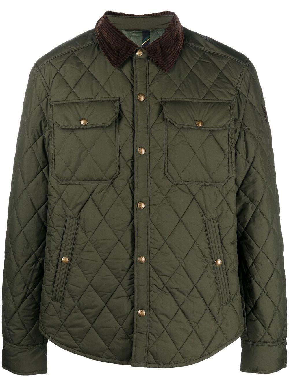 Polo Ralph Lauren Diamond-quilted Jacket in Green for Men | Lyst UK
