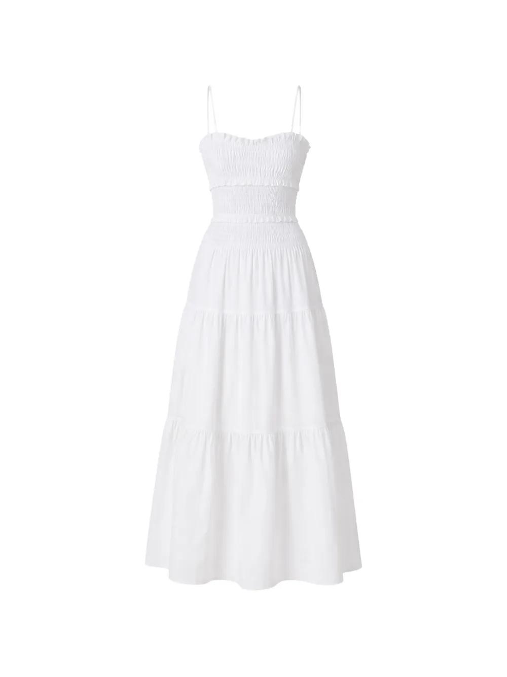 maxi white beach dress Siesta Maxi Dress In White