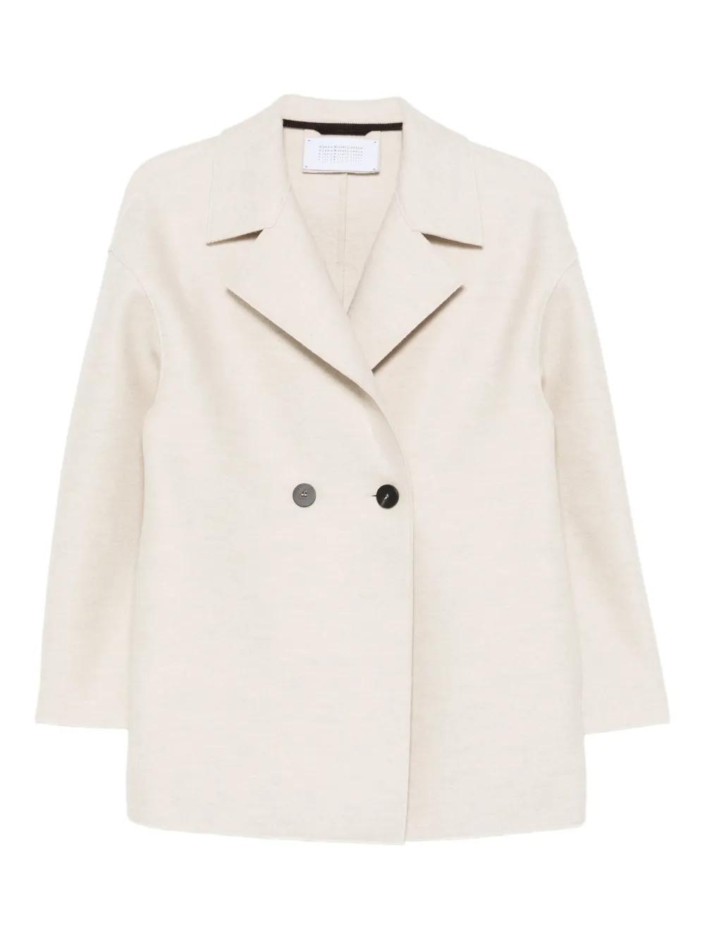コート O BIANI Double-breasted coat White OV820W00039 image_f97953d4-f618-4d43-96c7-