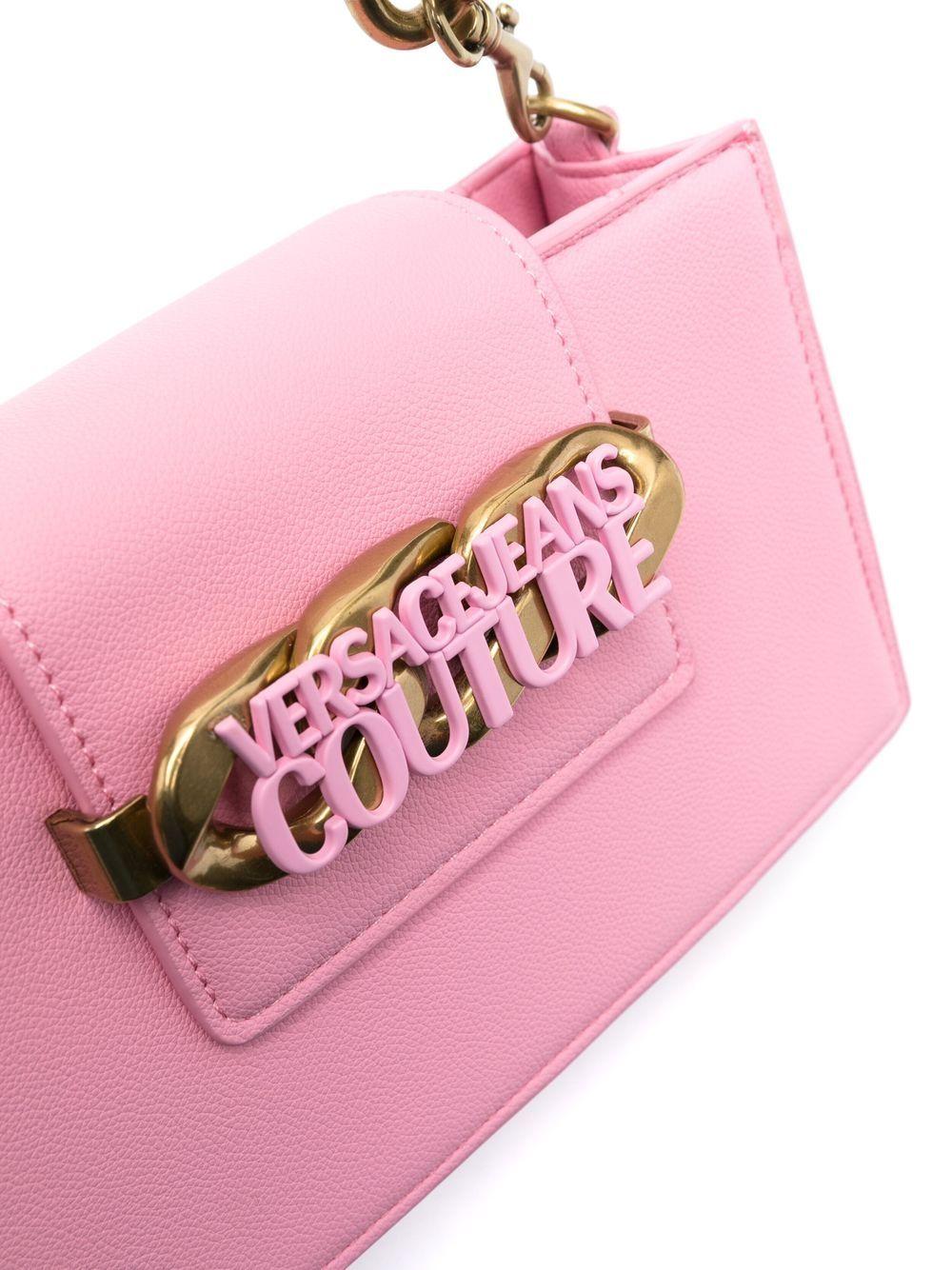Versace Jeans Couture Chain-link Shoulder Bag in Pink | Lyst