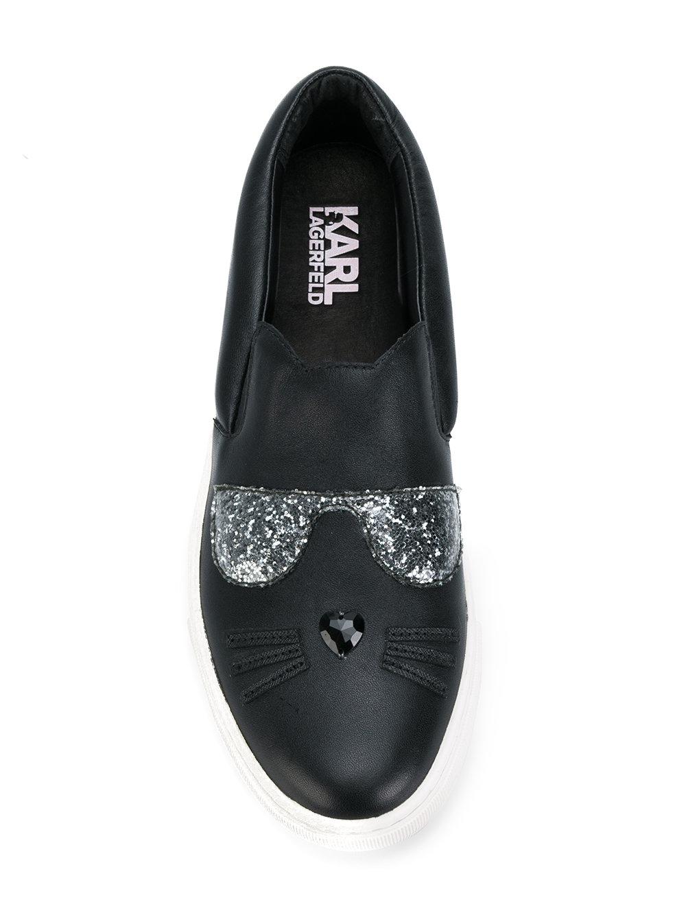 Karl Lagerfeld Kupsole Choupette Sneakers in Black - Lyst