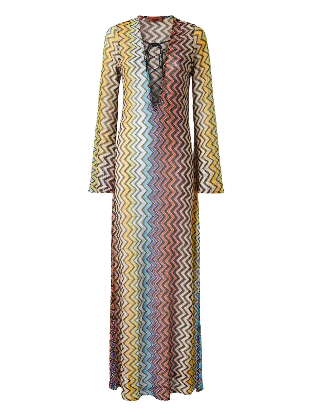 MISSONI★素敵！ストライプリブマキシワンピース 楽天市場】モノトーンストライプベアマキシワンピース