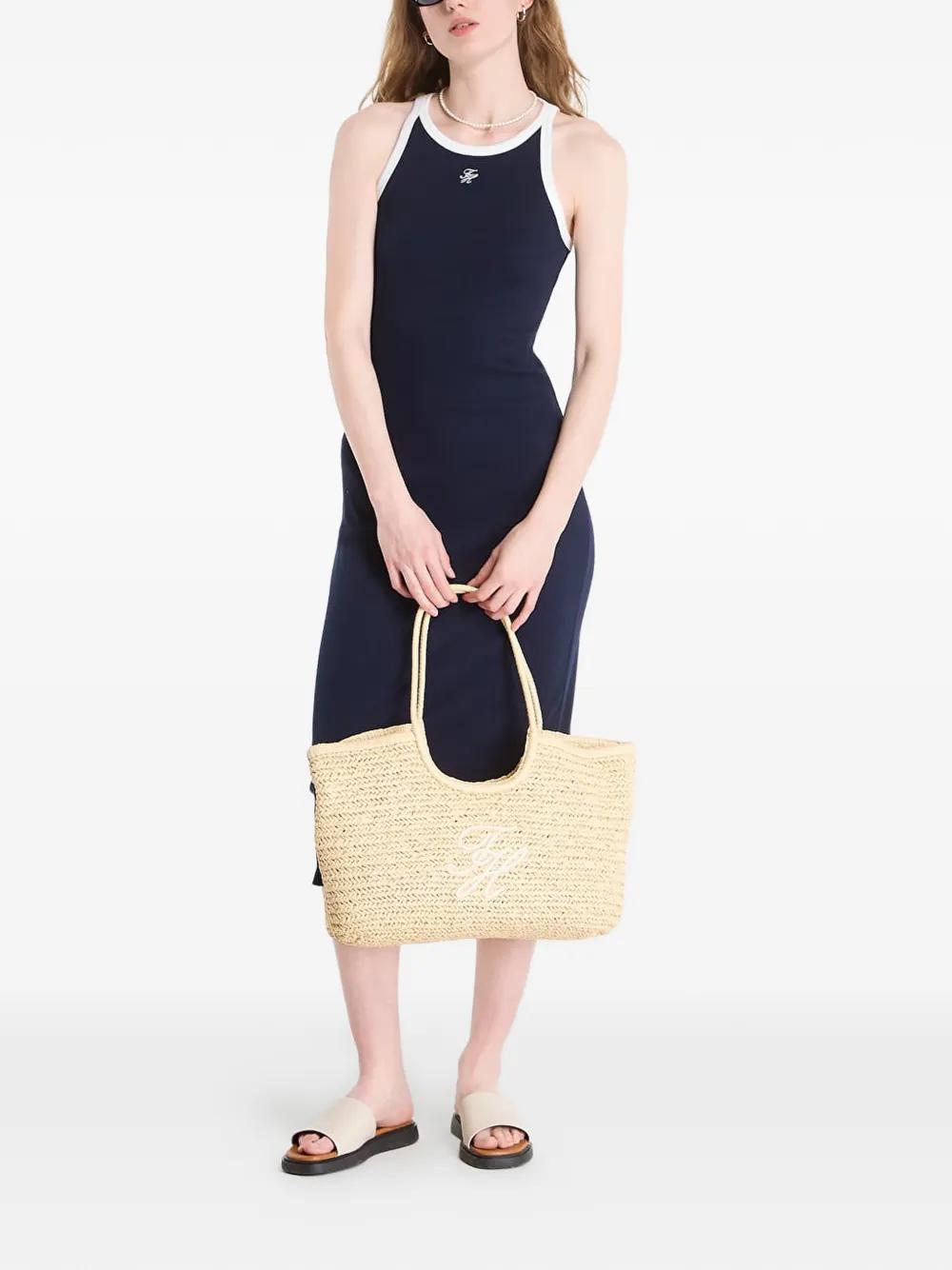 tommy hilfiger beach dress Tommy Hilfiger Womens Dress Small Blue Short Sleeve Pullover Midi Beach  Casual