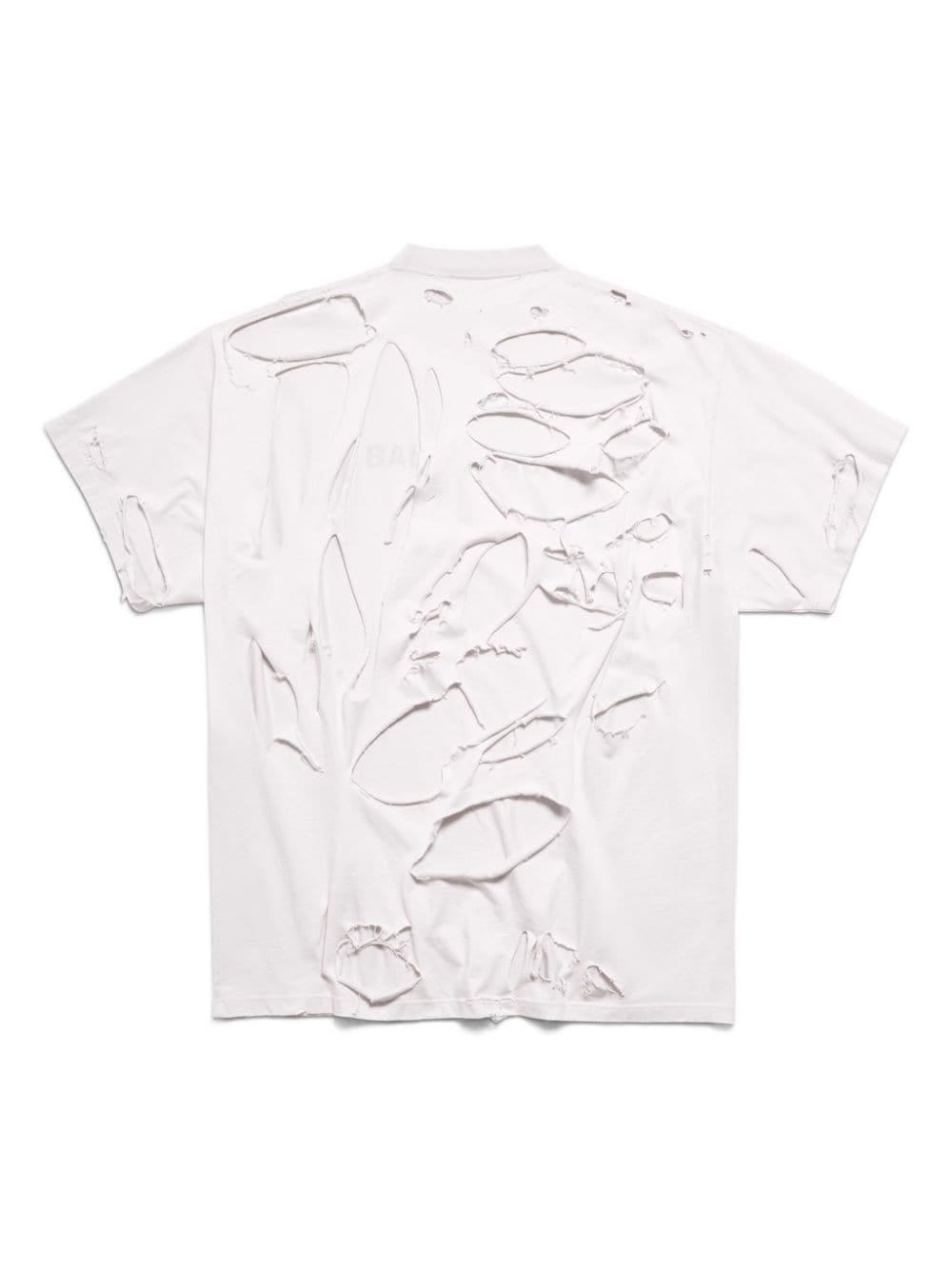 トップス BALENCIAGA destroyed mirror logo tshirt New: Mirror Super Destroyed T-Shirt & Hoodie from Balenciaga