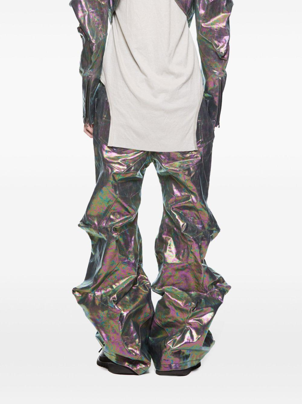 JULIUS Coated Slim Distressed Pants （Black） -FASCINATE