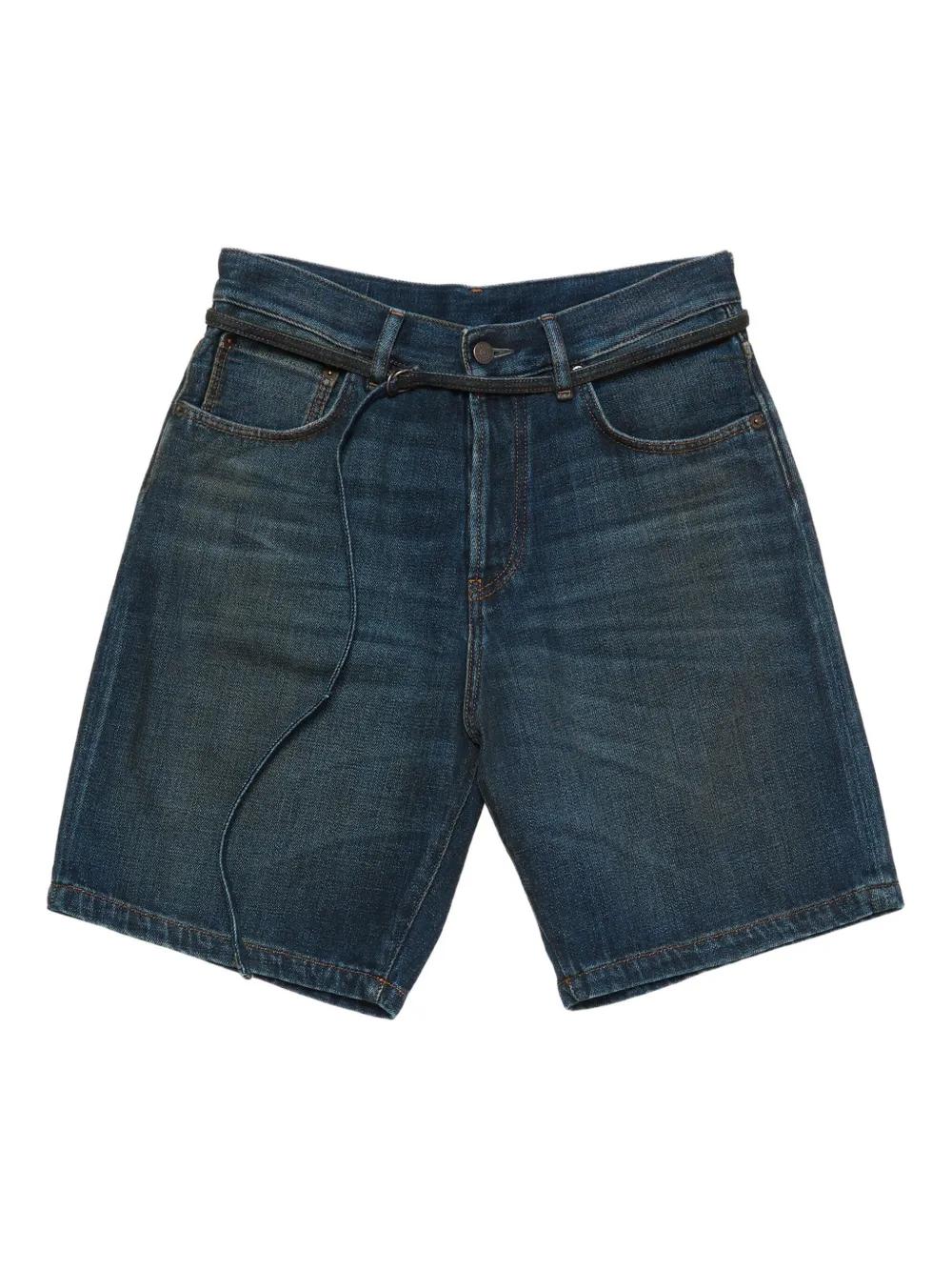 ショートパンツ Acne Studios Split Design Bermuda Shorts With Pleated Front Acne Studios Split Design Bermuda Shorts With Pleated Front