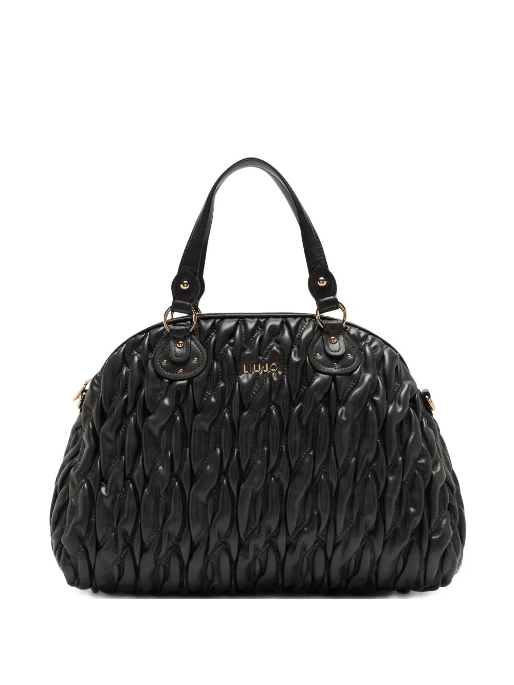 トートバッグ LIU JO MATELASSE' SHOPPING BAG WITH CHARMS Shopping bag with charm colour Black | Liu Jo