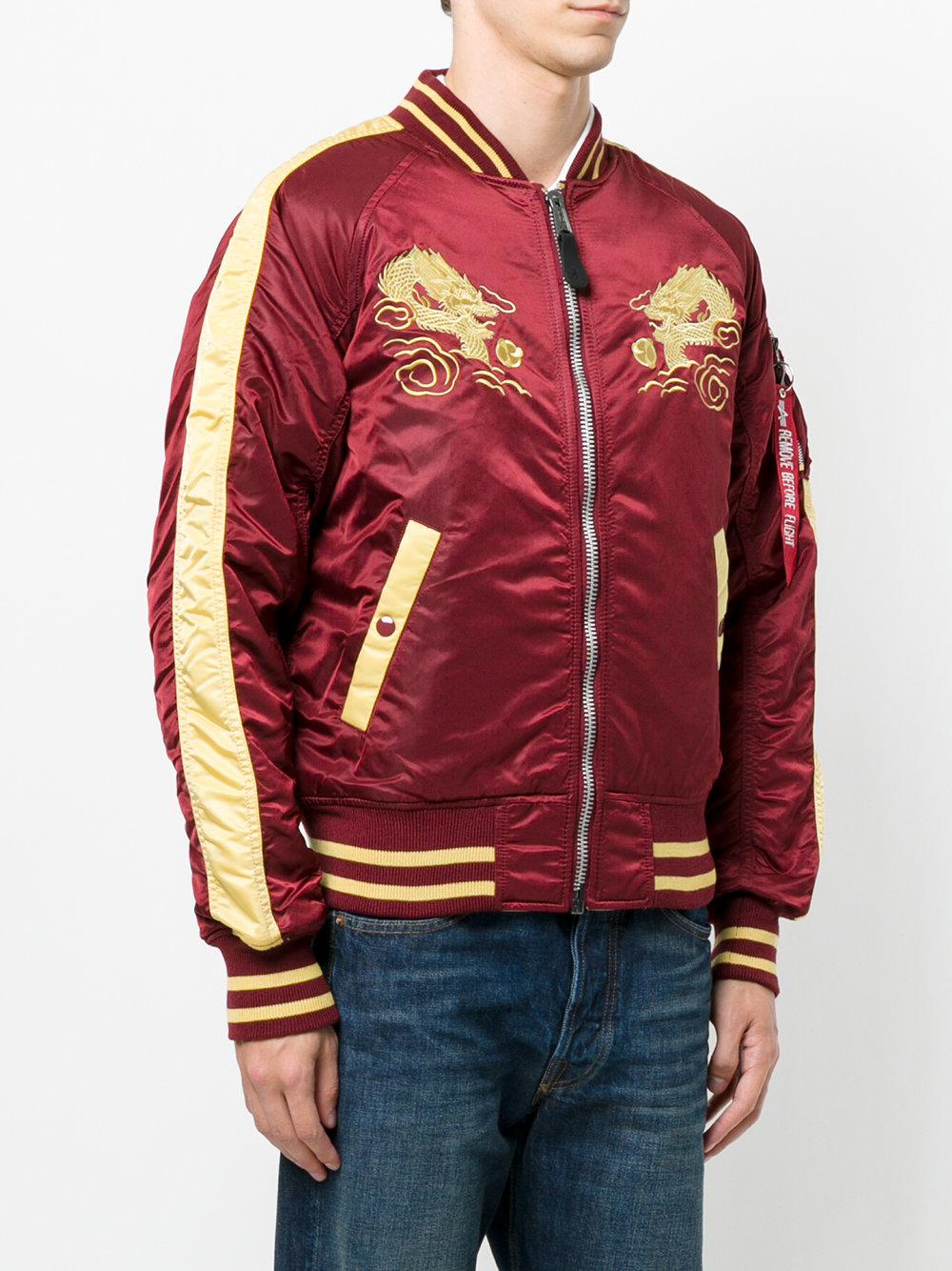 Alpha Industries Synthetic Japan Embroidered Bomber Jacket for Men - Lyst