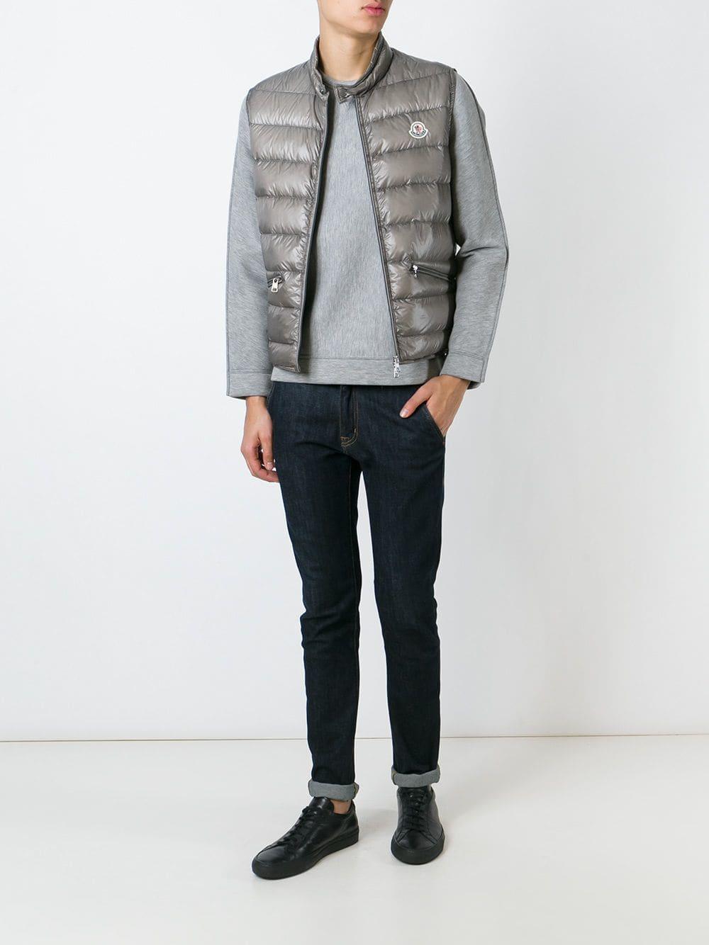 grey moncler gilet