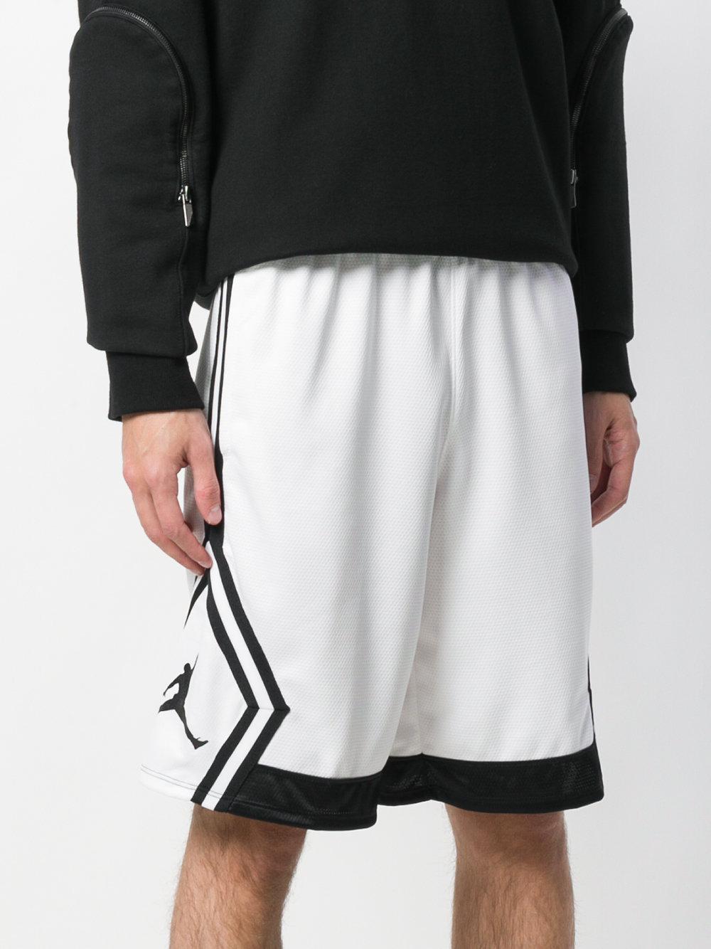 Nike Rise Diamond Basketball Shorts in White for Men | Lyst