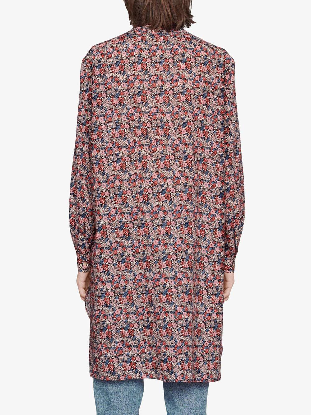 Gucci ウール X Liberty フローラル シャツ カラー ピンク メンズ Lyst