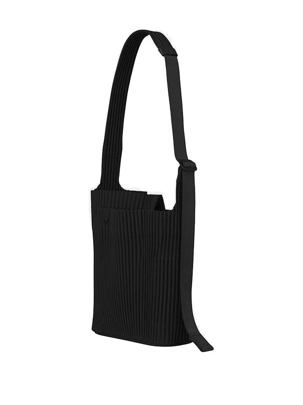 Homme Plissé Issey Miyake Pleated Tote Bag in Black for Men