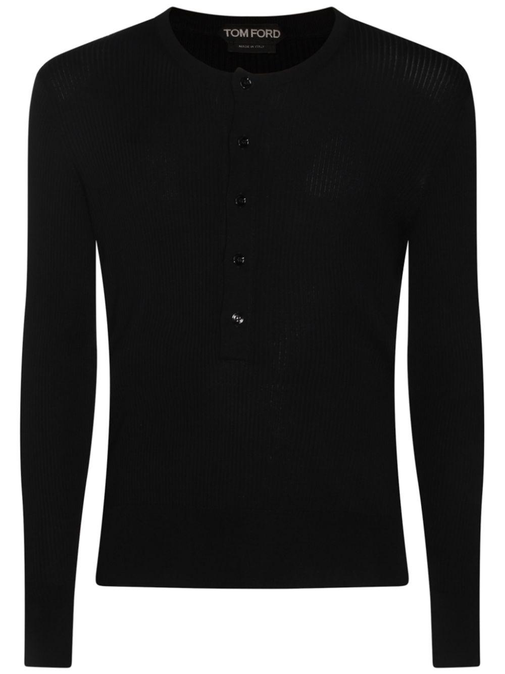 Tom Ford メンズ ブラック ロングスリーブ カーディガン セーター & ニット