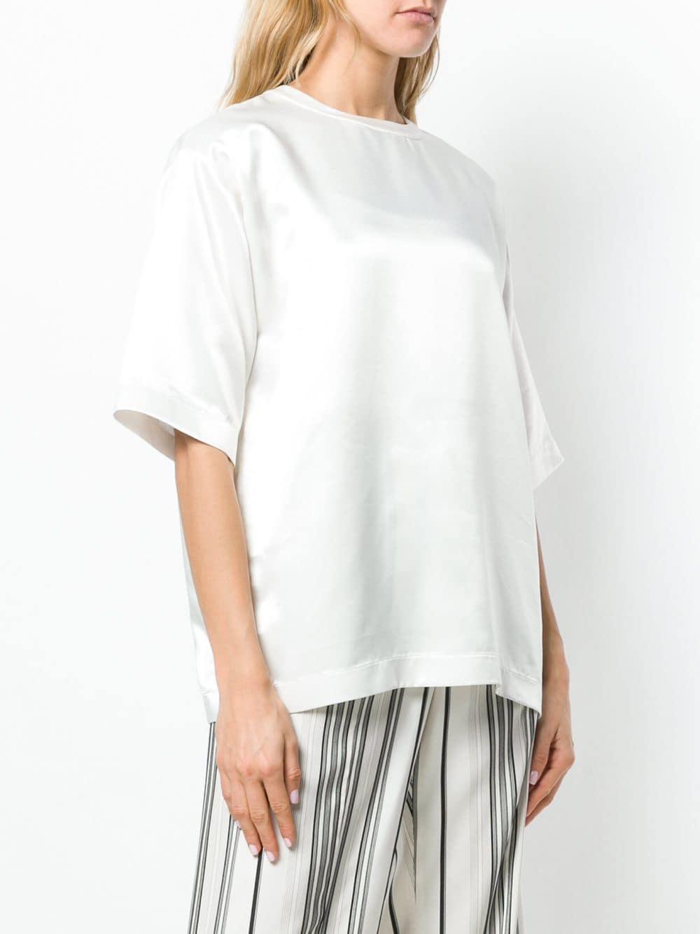 Jil Sander Synthetic Loosefit Tee in White Lyst