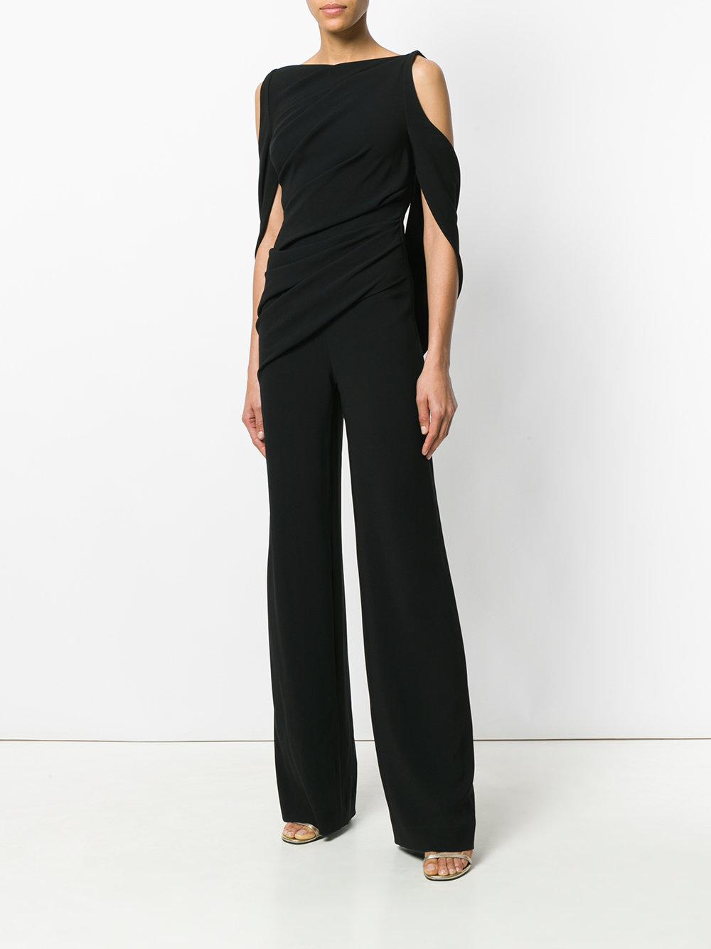 Talbot Runhof Synthetic Pigalle1 Jumpsuit in Black - Lyst
