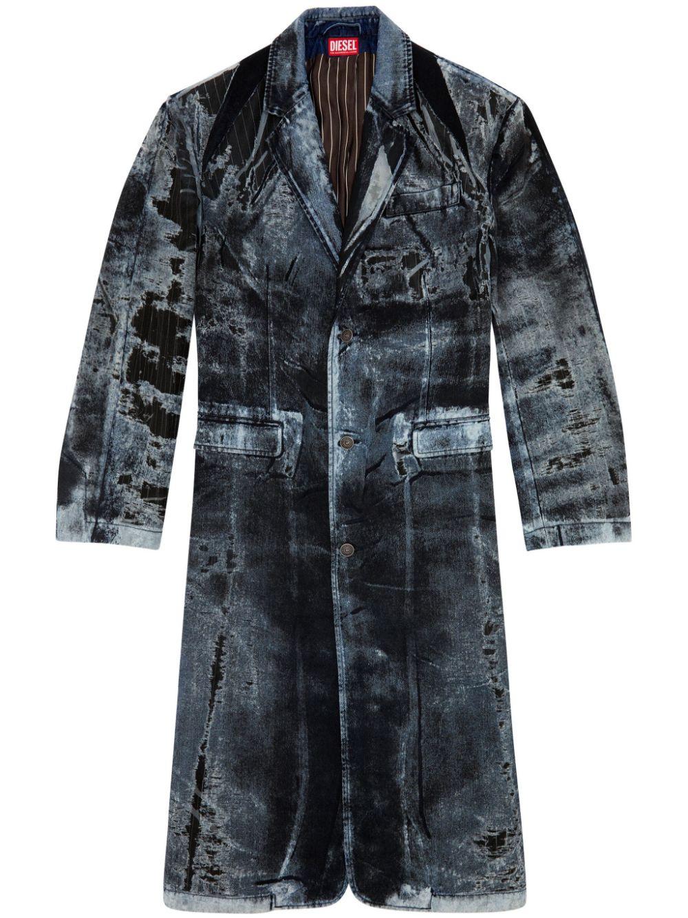 DIESEL D-Bla Denim Coat in Blue for Men Lyst
