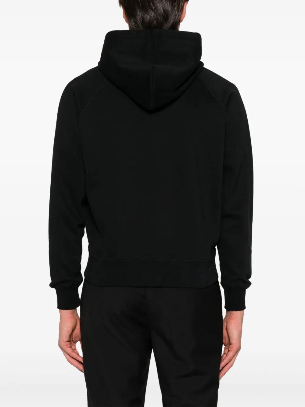 TOM FORD ベロア ジップ フーディー パーカー ブラック TOM FORD(トムフォード) パーカー・フーディ(メンズ) - 海外通販