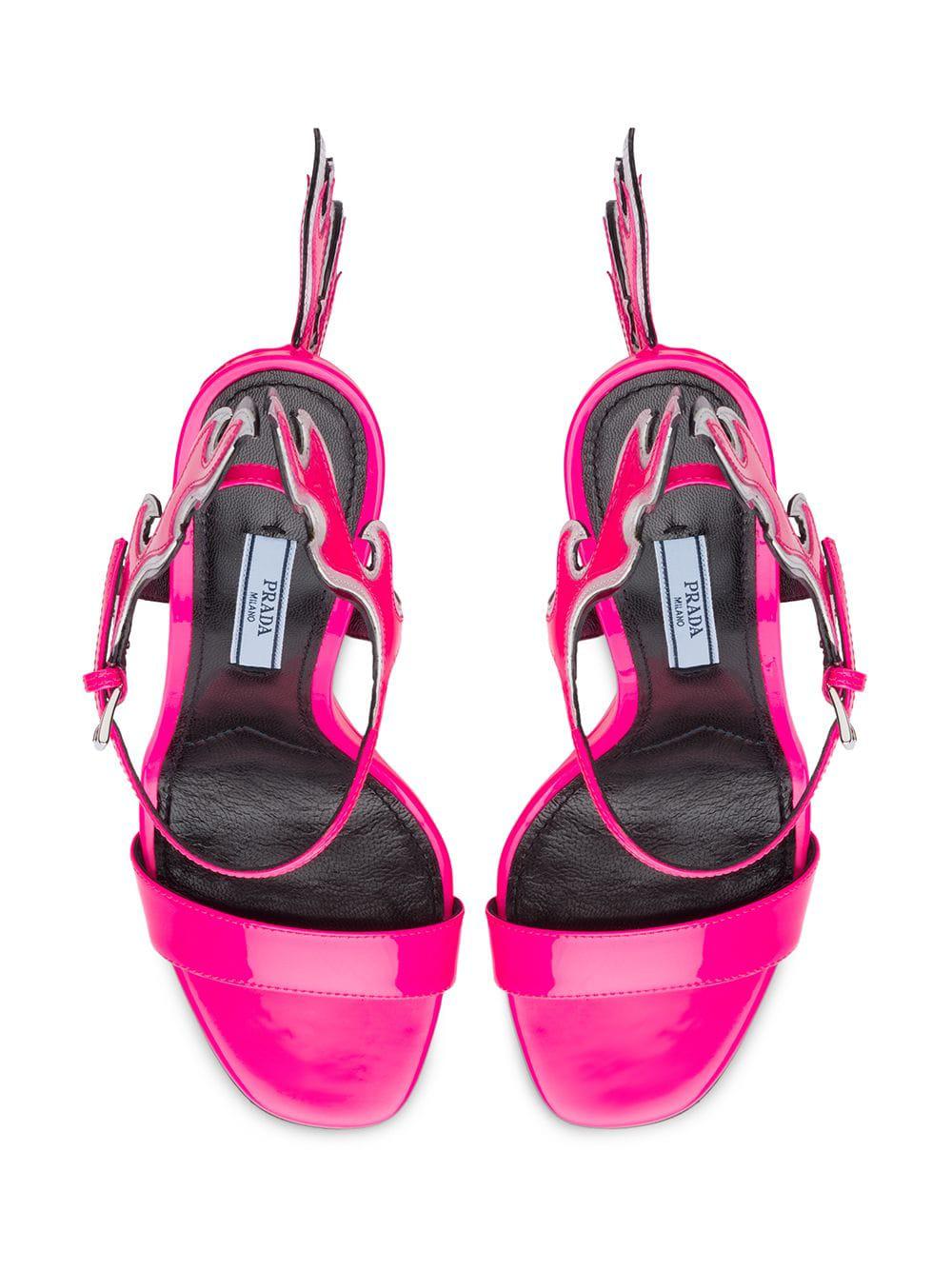 Prada flame heels price best sale