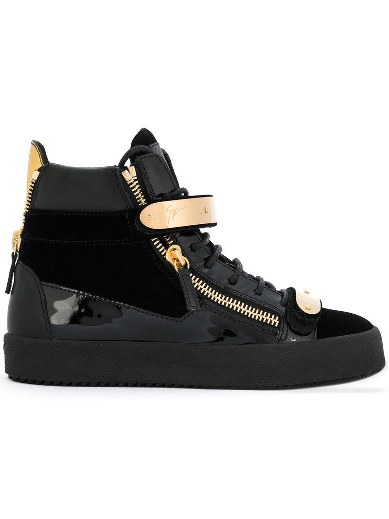 Lyst - Giuseppe Zanotti High Top Sneakers in Black