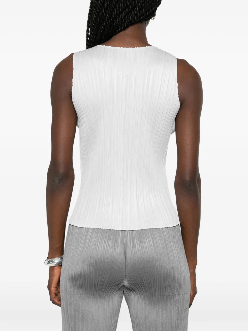 PLEATS PLEASEタンクトップ Pleats Please Issey Miyake プリーツ タンクトップ | グレー