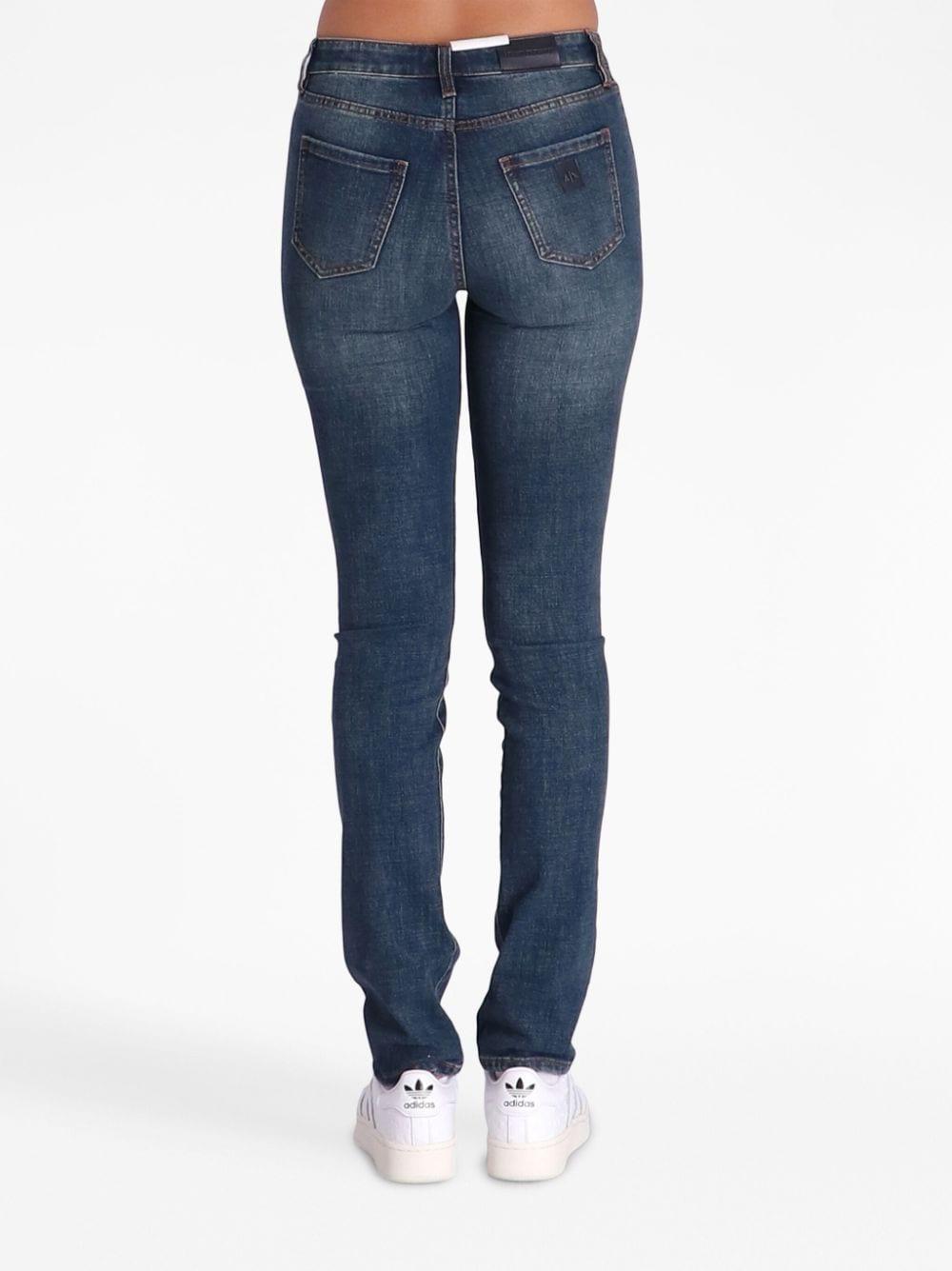 Armani Exchange High-waisted Denim Jeans in Blue | Lyst