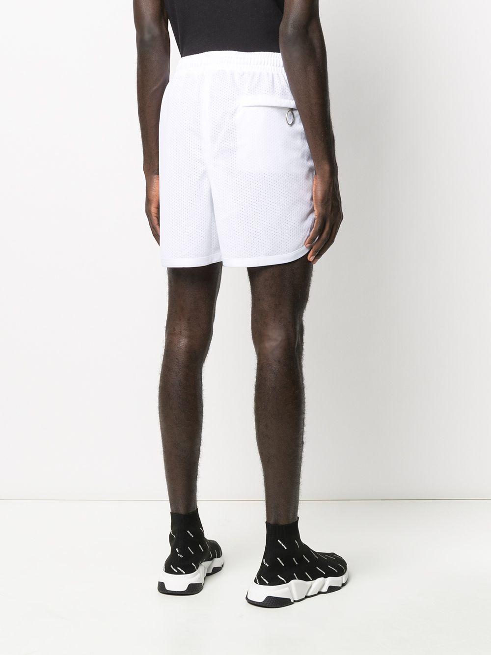 Off-White c/o Virgil Abloh Synthetic Wavy Line Mesh Shorts in White for ...