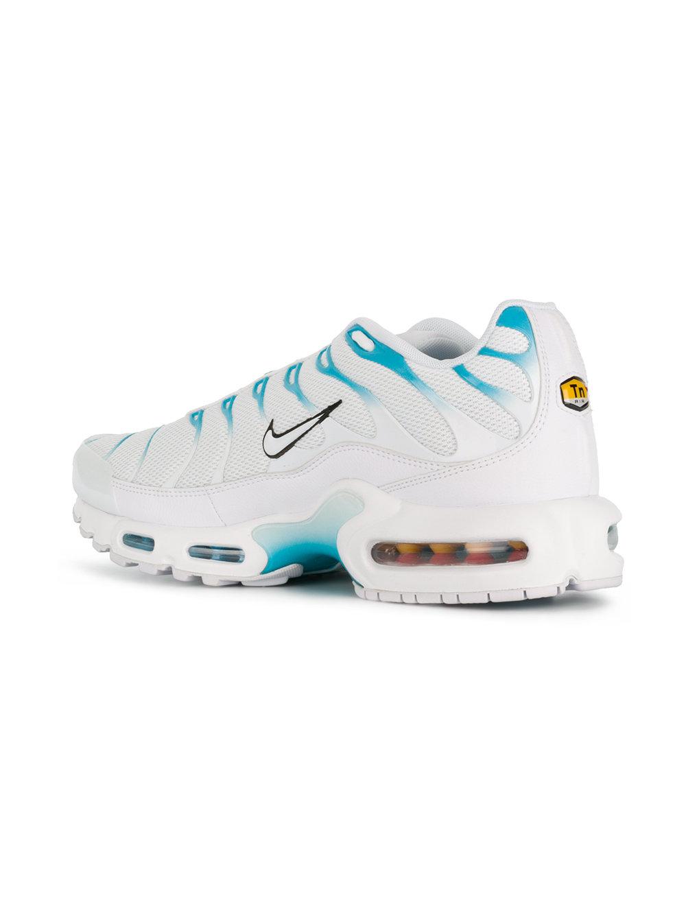 Nike Rubber Air Max Plus Tn 'blue Fury' Sneakers in White for Men - Lyst