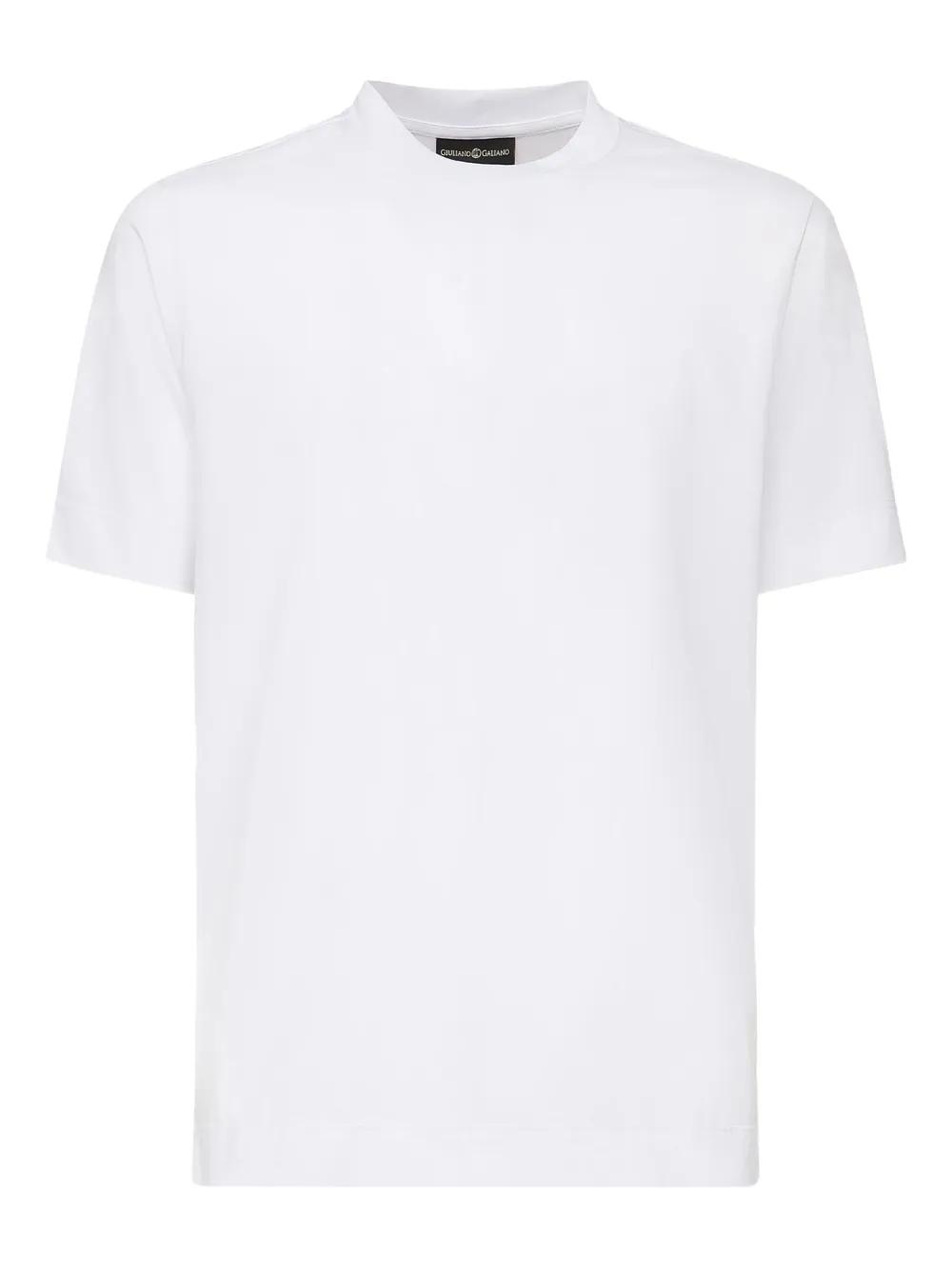 【関税&送料込】Giuliano Galiano T-shirts and Polos Giuliano Galiano Cotton T-shirt | Neutrals | FARFETCH PT