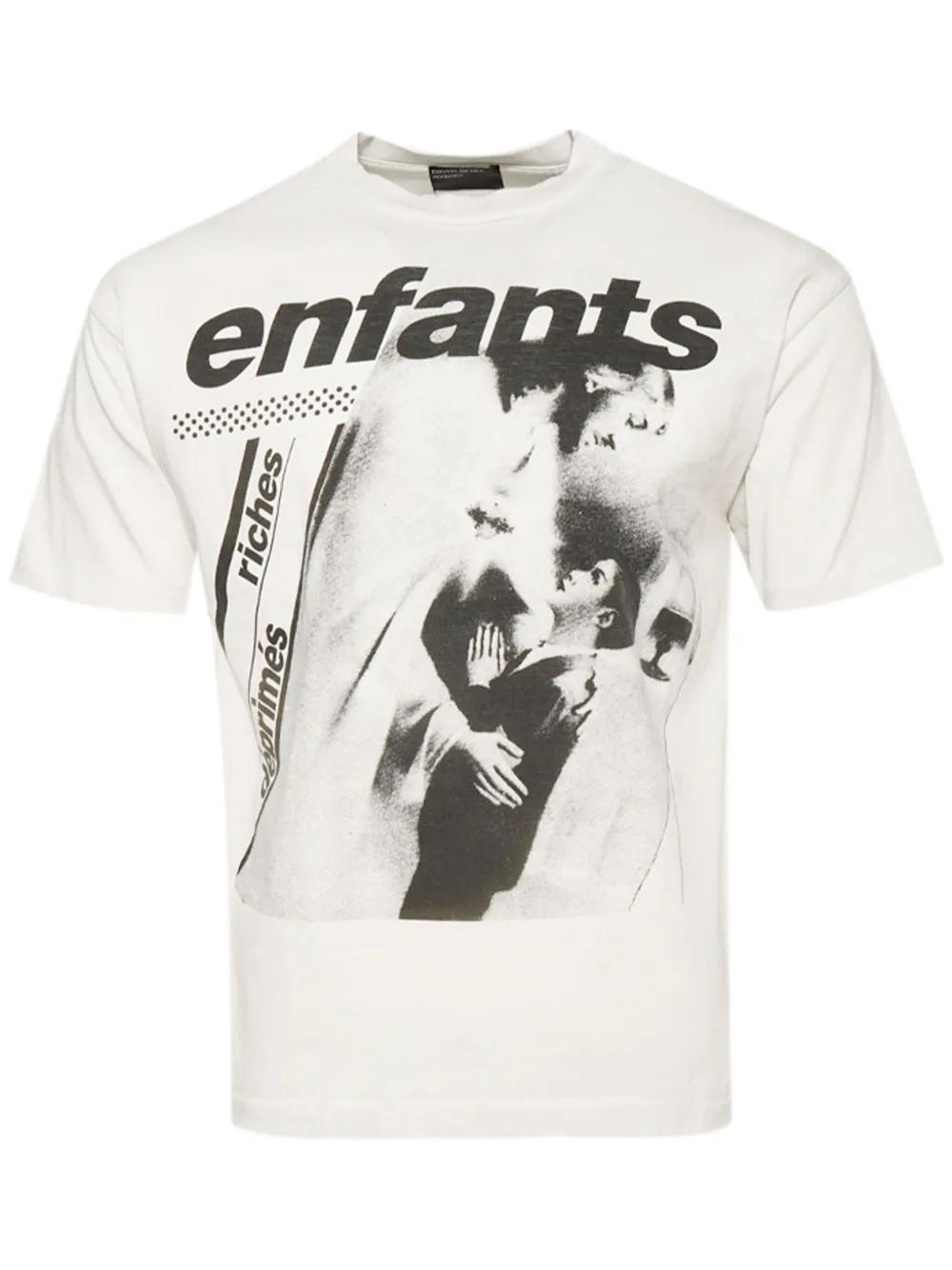Enfants Riches Deprimes Touched By Jesus T-Shirt in White for Men