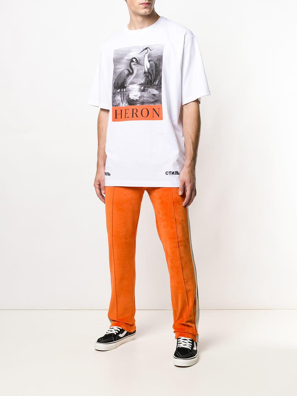 PALM ANGELS TRACK PANTS in orange - Palm Angels® Official