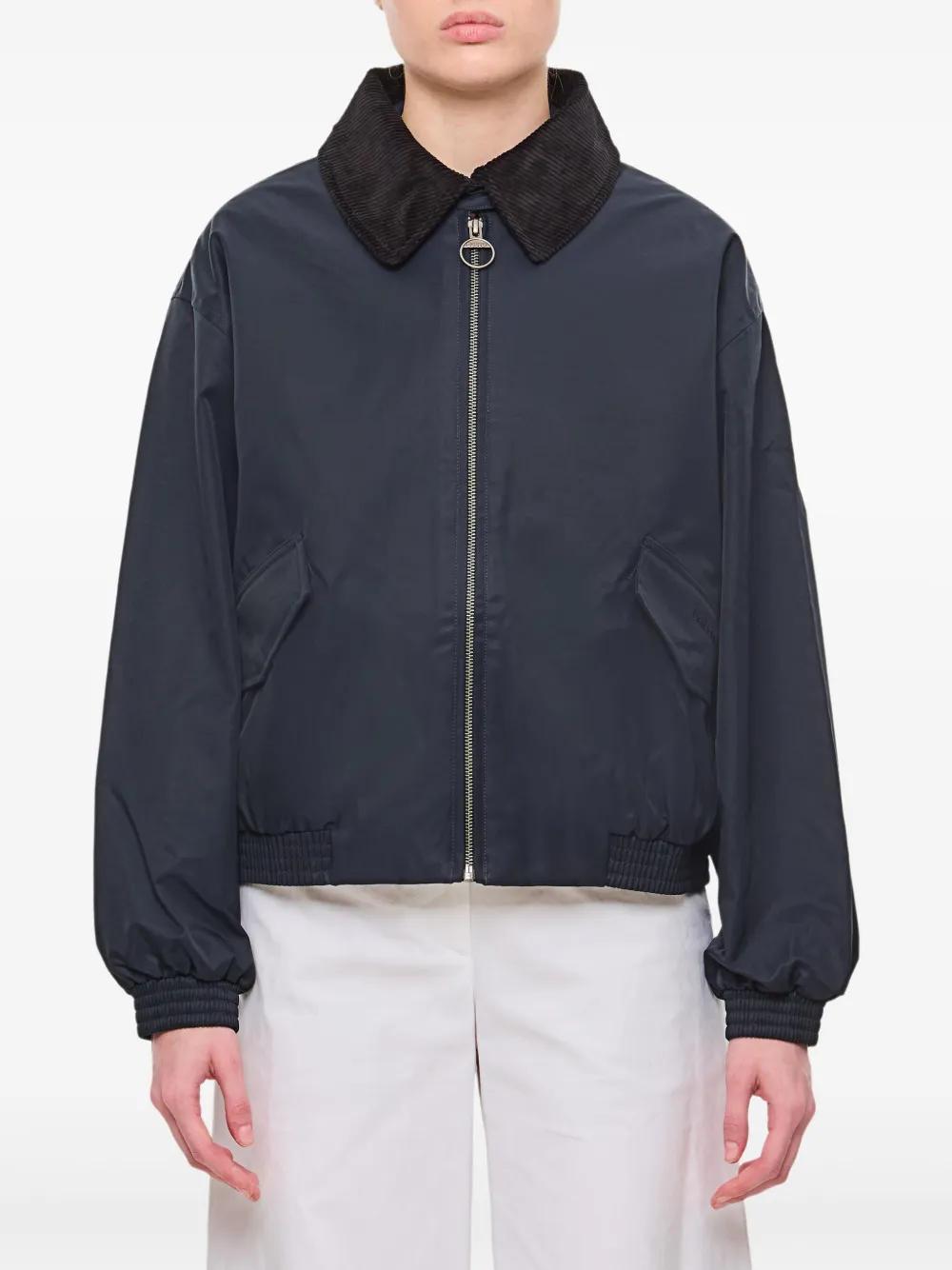 Barbour X Alexa Chung Waterproof Bomber Jacket in Blue | Lyst