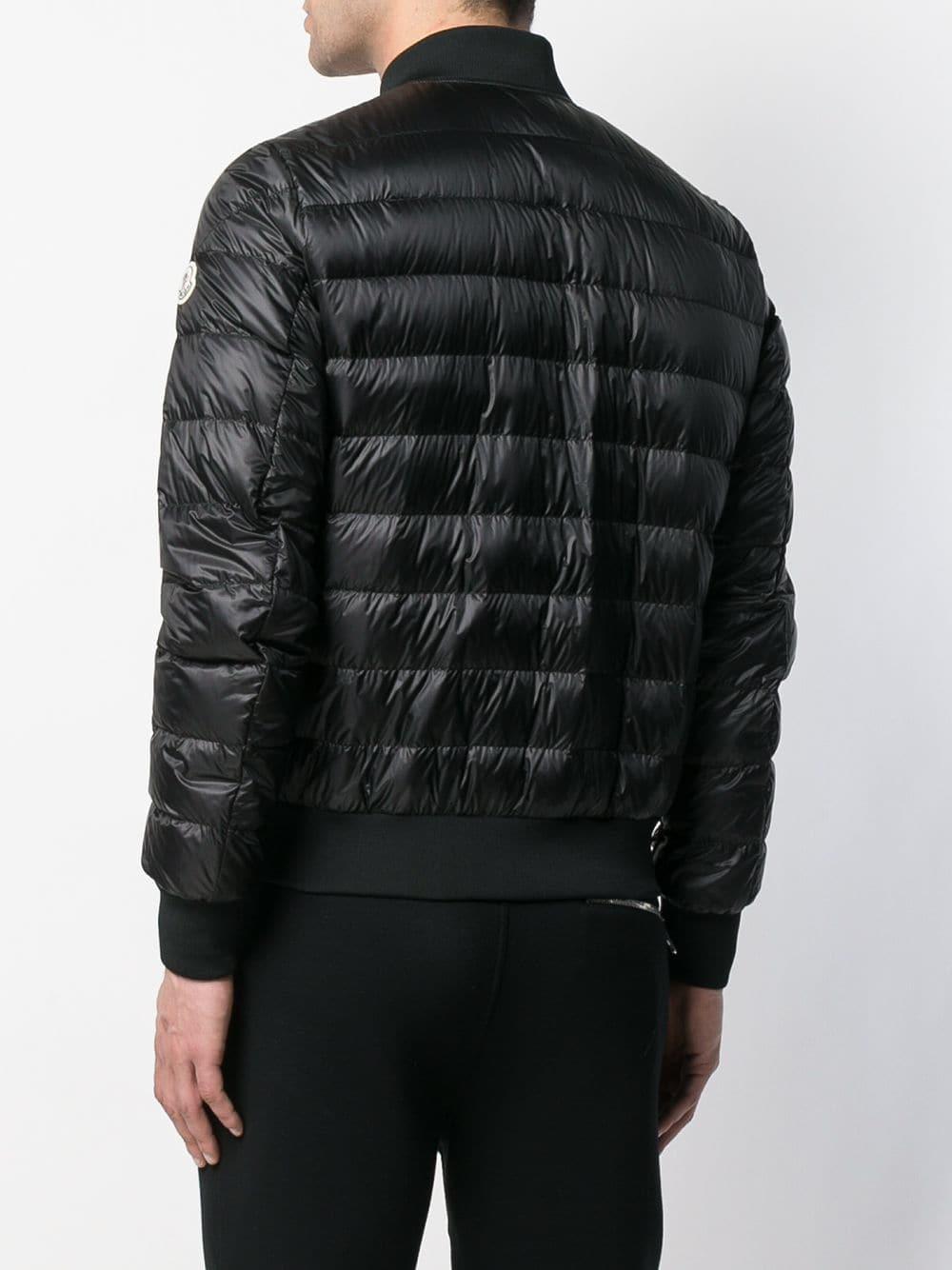 Moncler Goose Quilted Bomber Jacket in Black for Men - Lyst