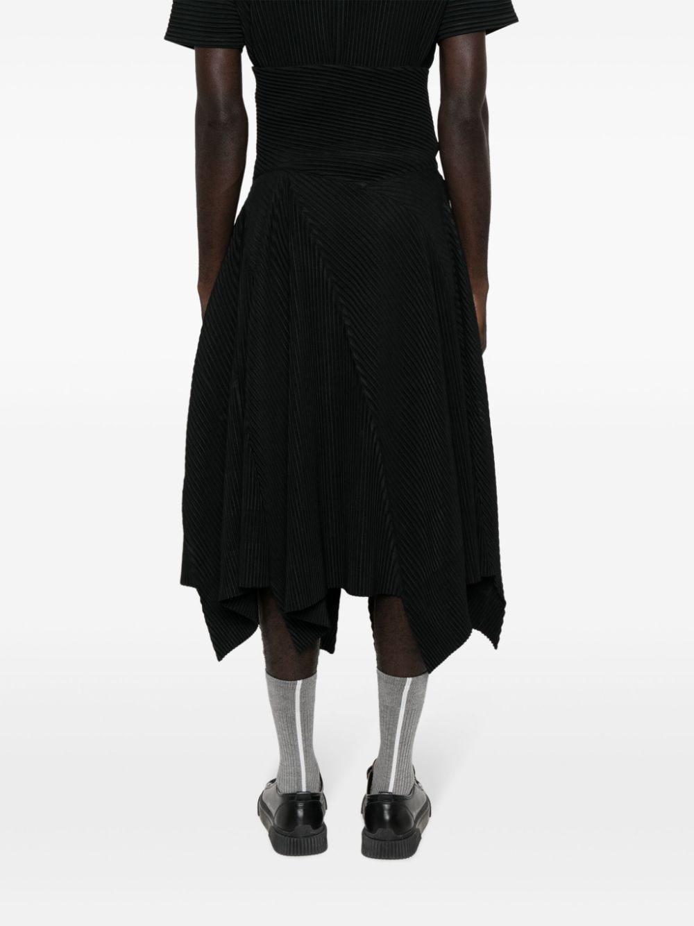 Homme Plissé Issey Miyake Three By Six Pleated Skirt in Black for