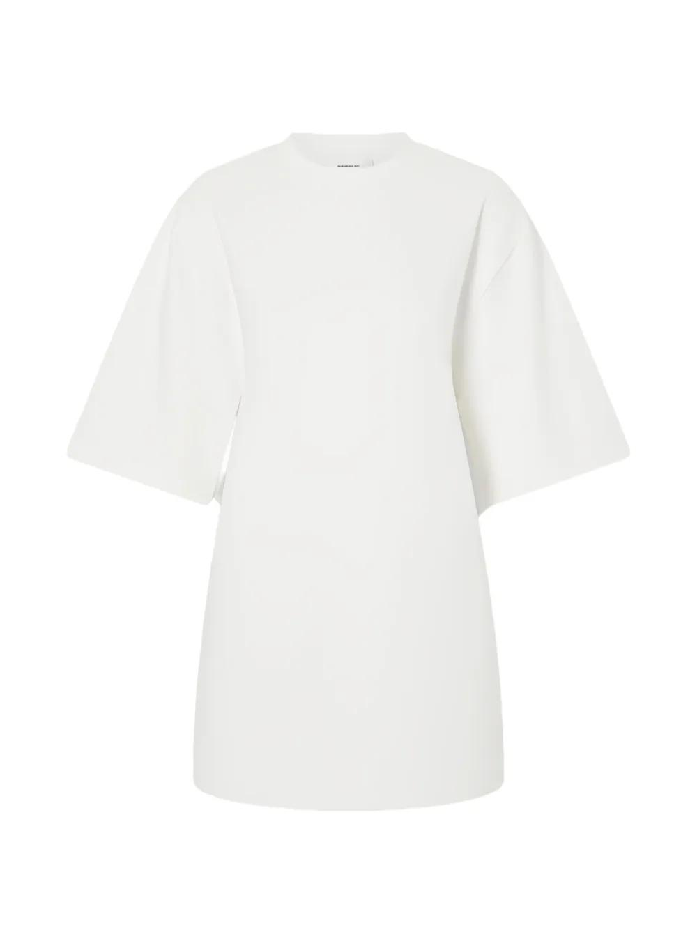 Wardrobe NYC Heart-Cutout Mini T-Shirt Dress in White