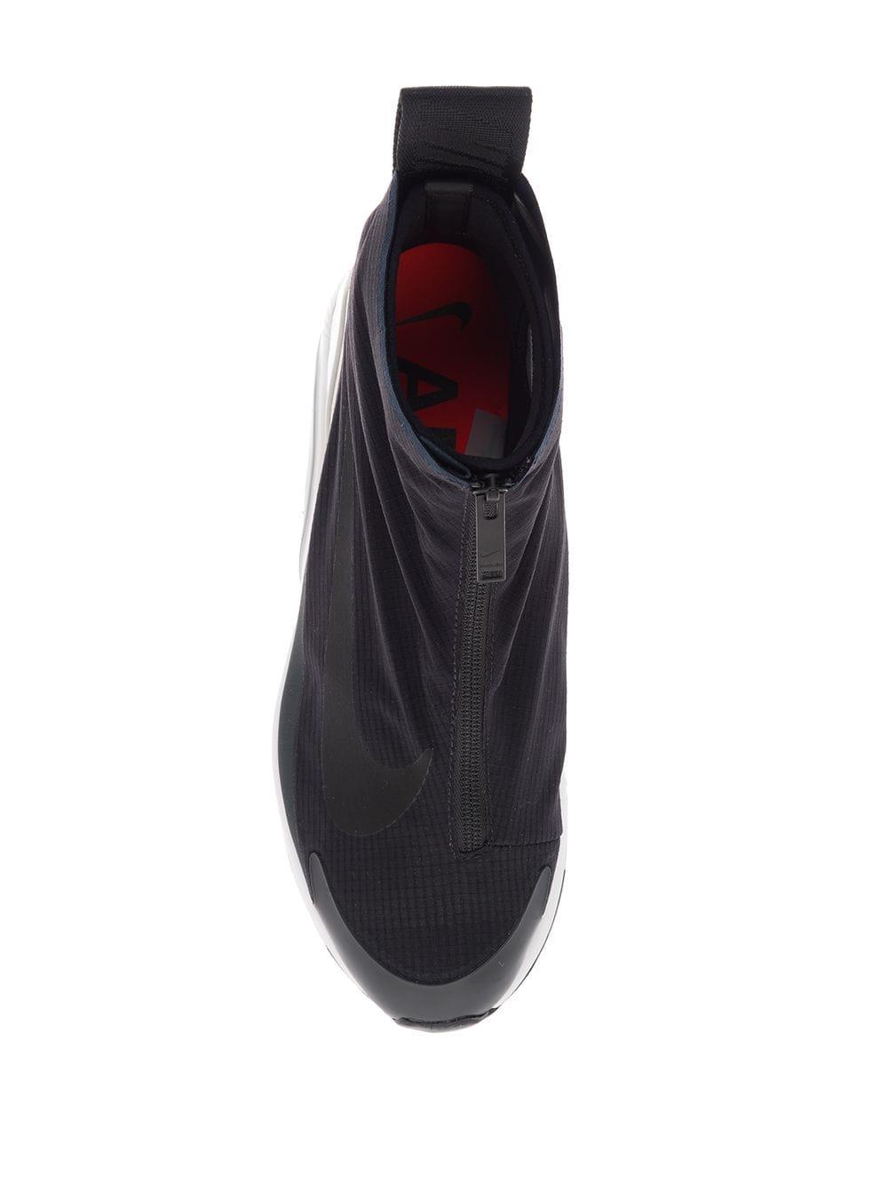 Nike Front Zip Hi-top Sneakers in Black for Men | Lyst