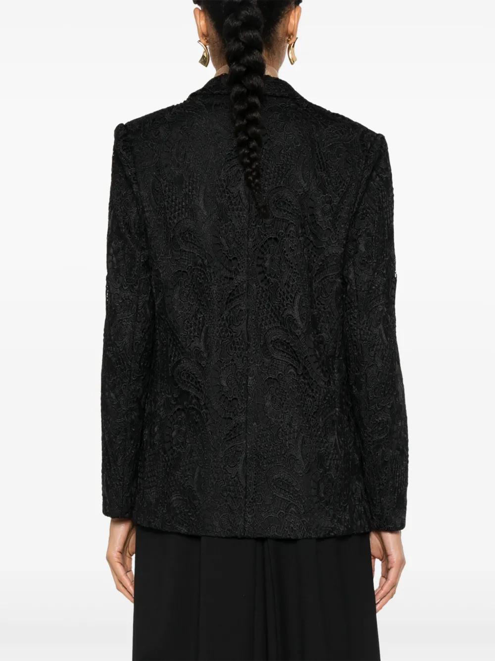 Twinset Guipure Lace Blazer in Black Lyst UK