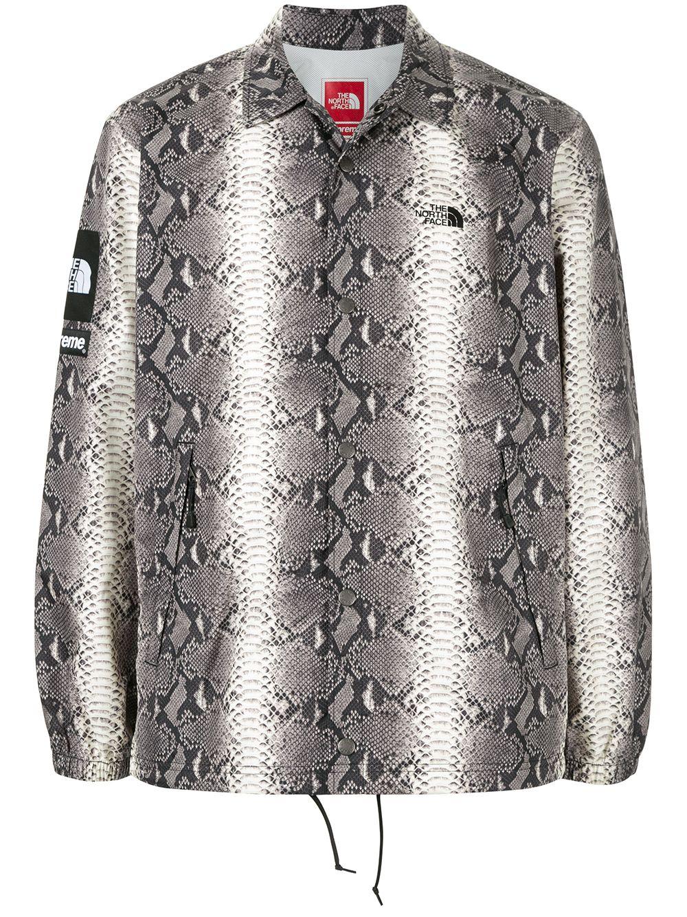 Supreme Tnf Snakeskin Taped Seam Coach 